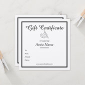 Vorlage für das Geschenkgutachten von Kraft PaperA (Vorderseite/Rückseite Beispiel)