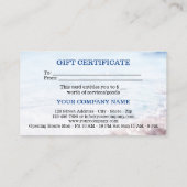 Vorlage für das Geschenkgutachten zum Wellness-Cen Rabattkarte (Rückseite)