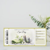 Vorlage für das Geschenkzertifikat für Wellness-Ce (Stehend Vorderseite)