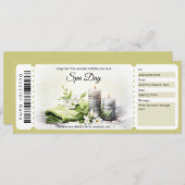 Vorlage für das Geschenkzertifikat für Wellness-Ce (Vorne/Hinten)