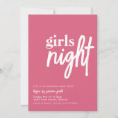 Vorlage für das Girl Night Dinner (Vorderseite)