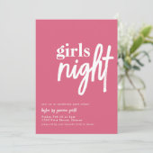 Vorlage für das Girl Night Dinner (Stehend Vorderseite)