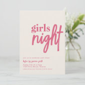 Vorlage für das Girl Night Dinner (Stehend Vorderseite)