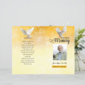 Vorlage für das Golden & Taube-Bestattungsprogramm (Stehend Vorderseite)