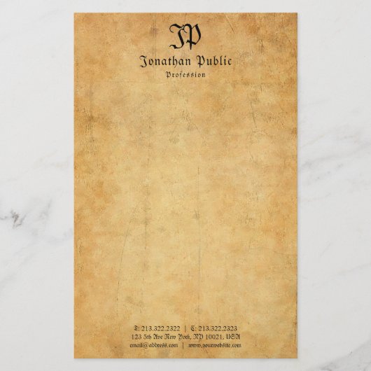 Vorlage für das Handschreiben von Monogrammen - Vi Briefpapier (Vorderseite)