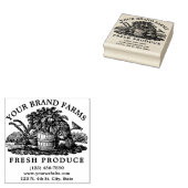 Vorlage für das hausgemachte Etikett "Frische Erze Gummistempel (Stempel)