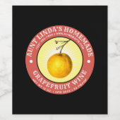 Vorlage für das hausgemachte Weinetikett (Einzelnes Label)