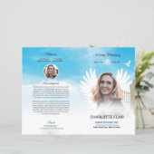 Vorlage für das himmlische Beerdigungsprogramm (Stehend Vorderseite)