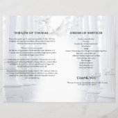 Vorlage für das himmlische Beerdigungsprogramm (Rückseite)