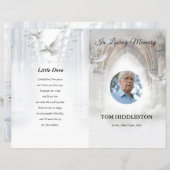 Vorlage für das himmlische Beerdigungsprogramm (Vorne/Hinten)