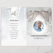 Vorlage für das himmlische Beerdigungsprogramm (Vorderseite)