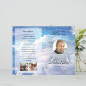 Vorlage für das himmlische Beerdigungsprogramm (Stehend Vorderseite)