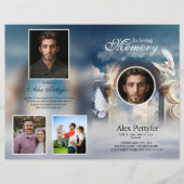 Vorlage für das himmlische Beerdigungsprogramm (Vorderseite)