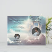 Vorlage für das himmlische Beerdigungsprogramm (Stehend Vorderseite)