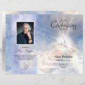 Vorlage für das himmlische Beerdigungsprogramm (Vorne/Hinten)