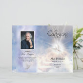 Vorlage für das himmlische Beerdigungsprogramm (Stehend Vorderseite)