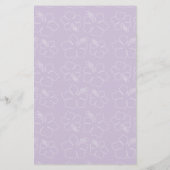 Vorlage für das Hochzeitmenü für tropischen Hibisk (Rückseite)