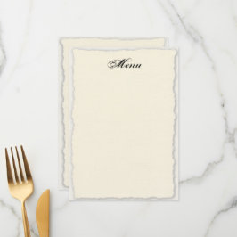 Vorlage für das Hochzeitsmenü der klassischen Imit