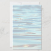 Vorlage für das Hochzeitsmenü des Wassers (Rückseite)