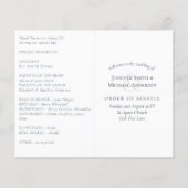 Vorlage für das Hochzeitsprogramm (Vorderseite)