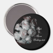 Vorlage für das Hochzeitsrosen-Magnet Magnet (Vorderseite/Rückseite)