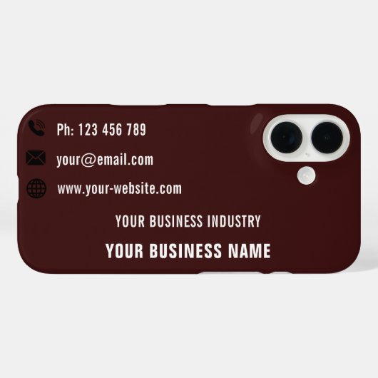 Vorlage für das iPhone-Design Ihrer Visitenkarte Case-Mate iPhone Hülle (Rückseite (Horizontal))