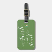 Vorlage für das irische Gepäckstück am Herz, Irlan Gepäckanhänger (Vorderseite vertikal)