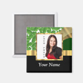 Vorlage für das irische Kleeblatt Magnet (Vorderseite/Rückseite)