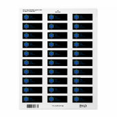 Vorlage für das Irisierende Snowflake-Adressenlabe (Vorne)