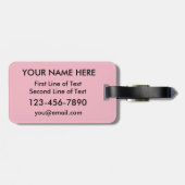 Vorlage für das kanadische Gepäckstück am Herz Gepäckanhänger (Rückseite horizontal)