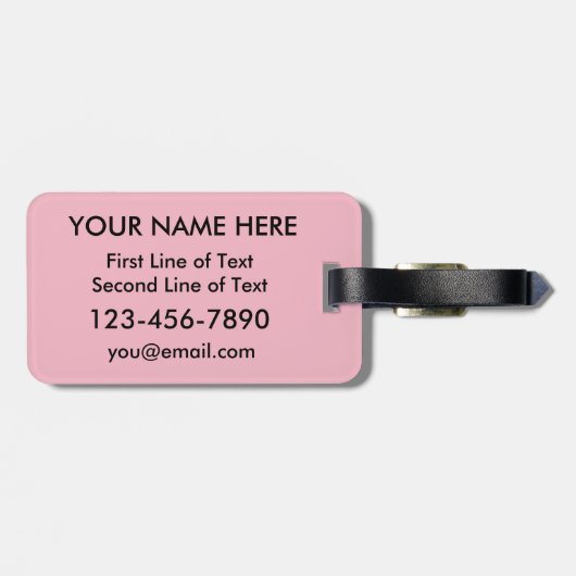 Vorlage für das kanadische Gepäckstück am Herz Gepäckanhänger (Rückseite horizontal)