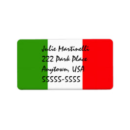 Vorlage für das klassische italienische Adressetik Adressaufkleber