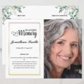 Vorlage für das Leaf-Beerdigungsprogramm (Vorne/Hinten)