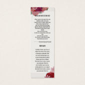 Vorlage für das Lesezeichen der Beerdigung (Rückseite)