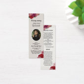 Vorlage für das Lesezeichen der Beerdigung (Schreibtisch)