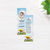 Vorlage für das Lesezeichen der Beerdigung (Schreibtisch)