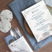 Vorlage für das Live Seas Flat Wedding Menu
