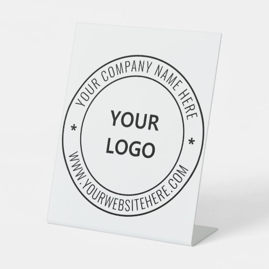 Vorlage für das Logo für benutzerdefinierte Untern Sockelschild (Vorderseite)