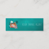 Vorlage für das Logo für den Agent von Reisen Mini Visitenkarte (Vorderseite)