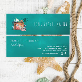 Vorlage für das Logo für den Agent von Reisen Mini Visitenkarte