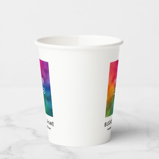 Vorlage für das Logo für kleine Unternehmen Pappbecher (Links)