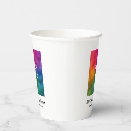 Vorlage für das Logo für kleine Unternehmen Pappbecher (Rechts)