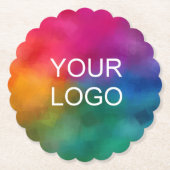 Vorlage für das Logo für Unternehmen Untersetzer (Vorderseite)