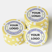 Vorlage für das Logo Ihres Unternehmens für den be Pokerchips (Stapel)