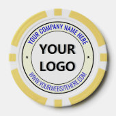 Vorlage für das Logo Ihres Unternehmens für den be Pokerchips (Vorderseite)
