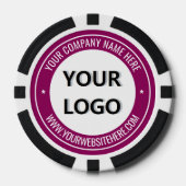 Vorlage für das Logo Ihres Unternehmens für den be Pokerchips (Vorderseite)