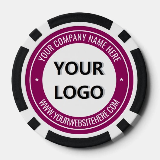 Vorlage für das Logo Ihres Unternehmens für den be Pokerchips (Rückseite)