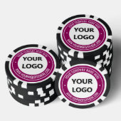 Vorlage für das Logo Ihres Unternehmens für den be Pokerchips (Stapel)