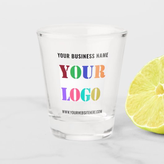 Vorlage für das Logo Ihres Unternehmens Schnapsglas (Vorderseite)