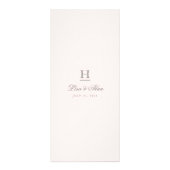 Vorlage für das Menü "Chic Blush Pink & Gray Weddi (Hinten)